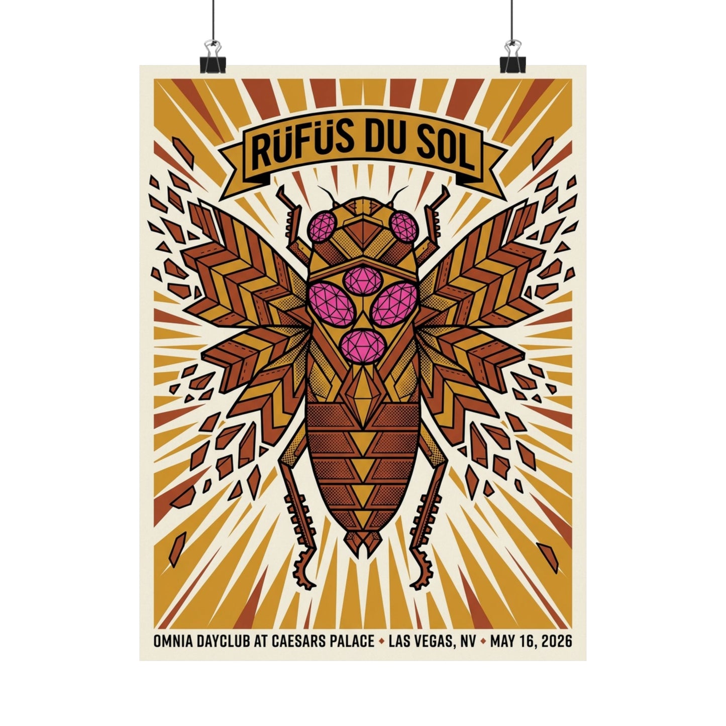 Rüfüs Du Sol | May 16, 2026 | Las Vegas, NV | Concert Poster