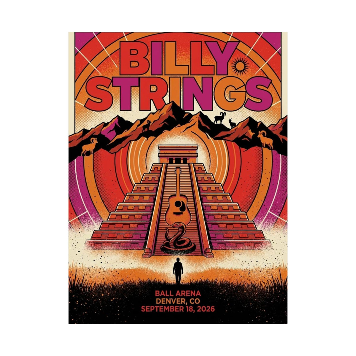 Billy Strings | September 18, 2026 | Denver, CO | Concert Poster