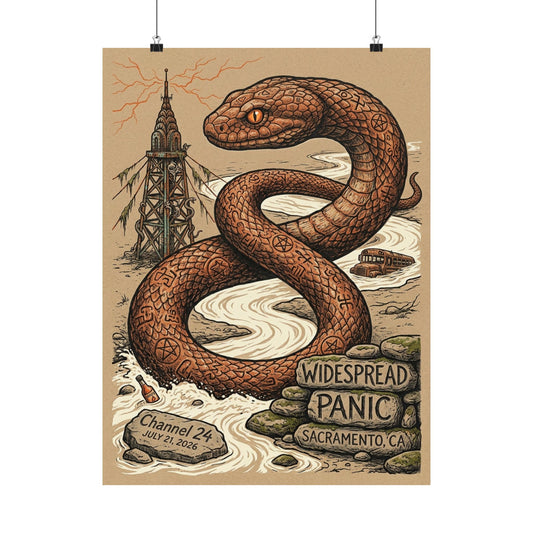 Widespread Panic | July 21, 2026 | Sacramento, CA | Concert Poster