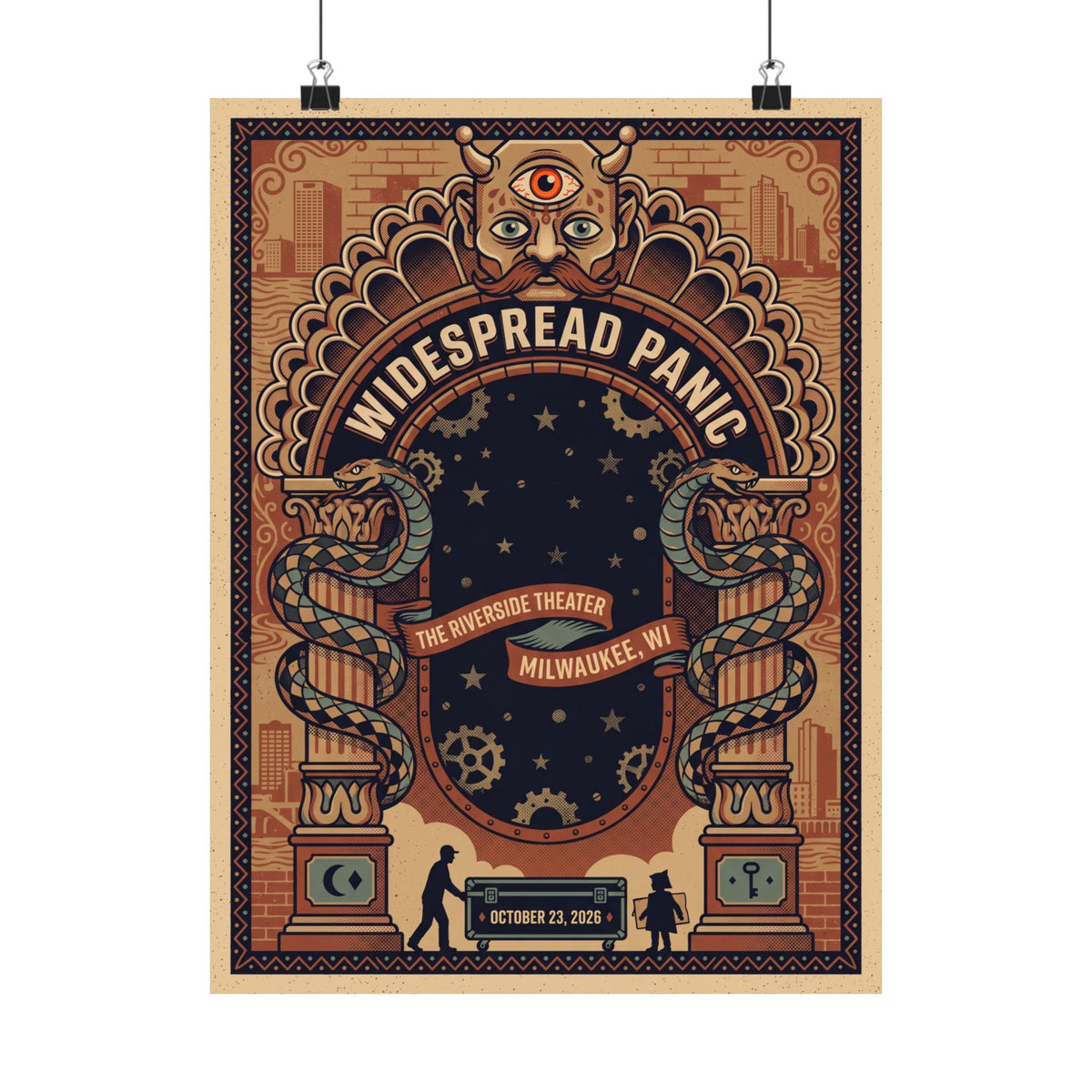 Widespread Panic | October 23, 2026 | Milwaukee, WI | Concert Poster