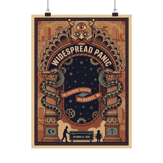 Widespread Panic | October 23, 2026 | Milwaukee, WI | Concert Poster