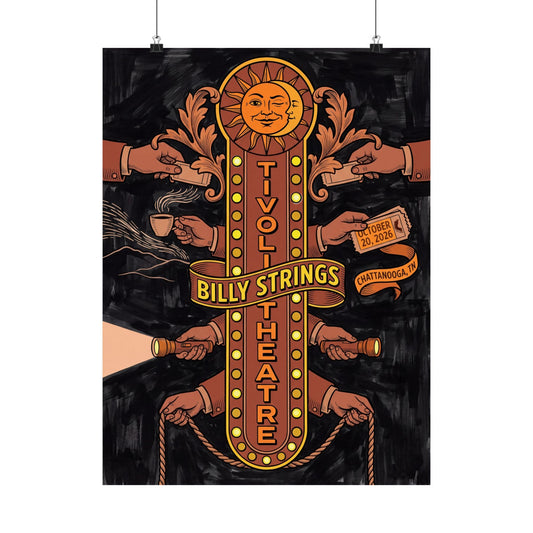 Billy Strings | October 20, 2026 | Chattanooga, TN | Concert Poster