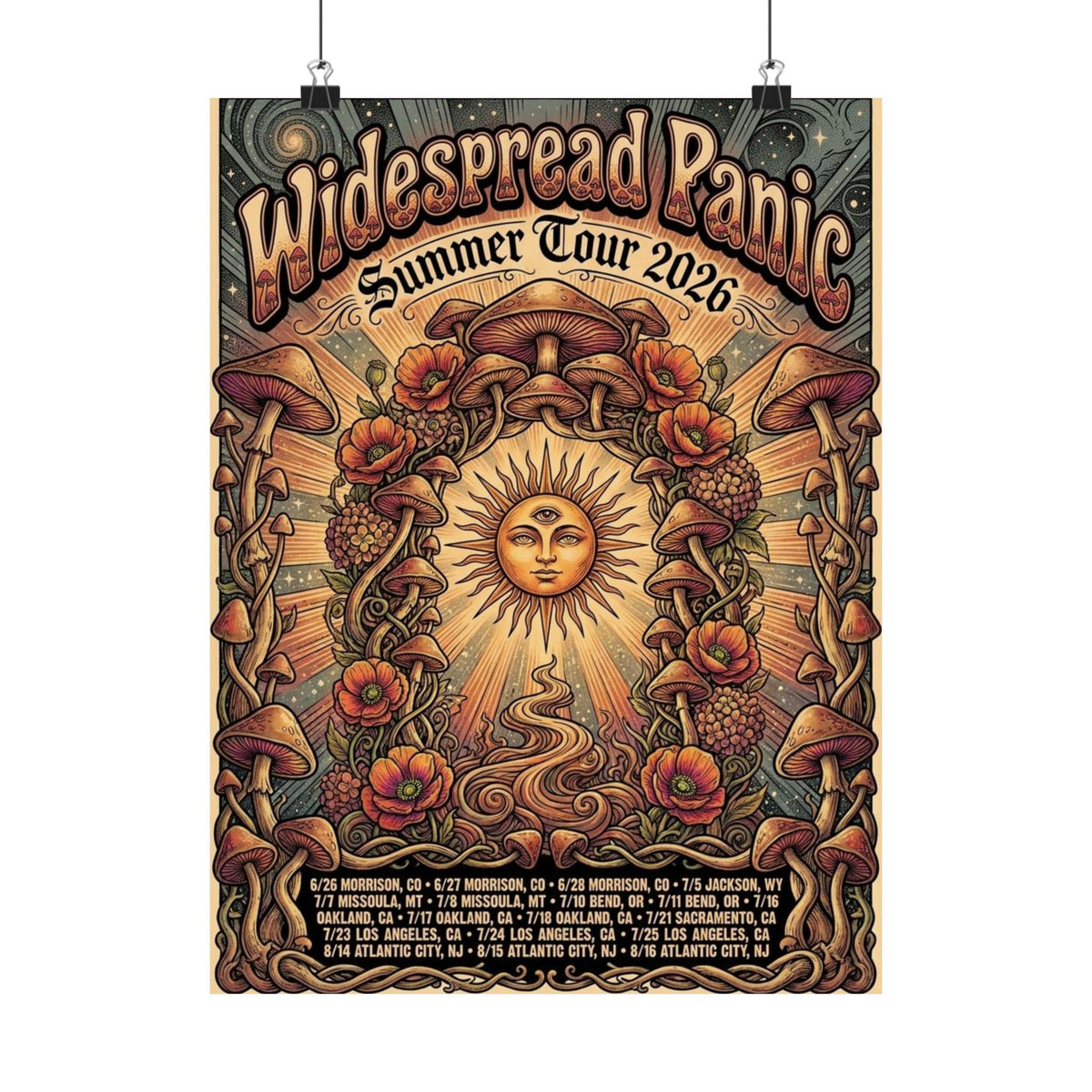 Widespread Panic | Summer Tour 2026 | Tour Poster V2