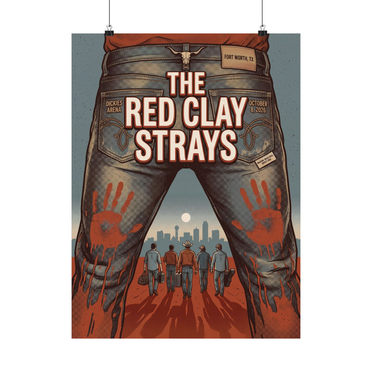The Red Clay Strays | October 8, 2026 | Fort Worth, TX | Concert Poster