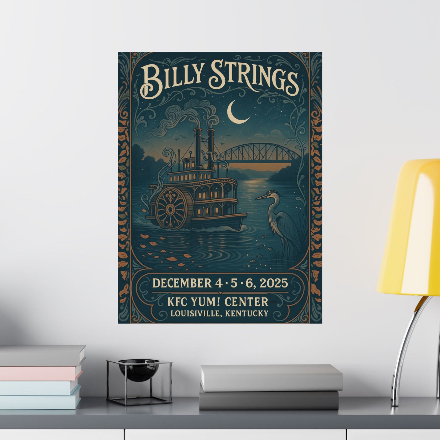 Billy Strings Louisville| December 4-6, 2025 | KFC Yum! Center |Concert Print | Variant 2