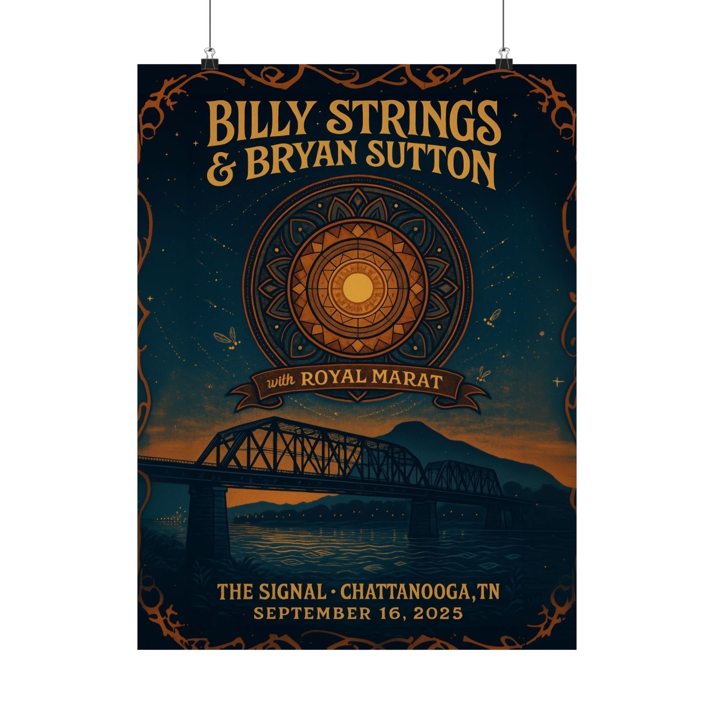 Billy Strings & Bryan Sutton Chattanooga | The Signal | September 16,2025 | Concert Poster
