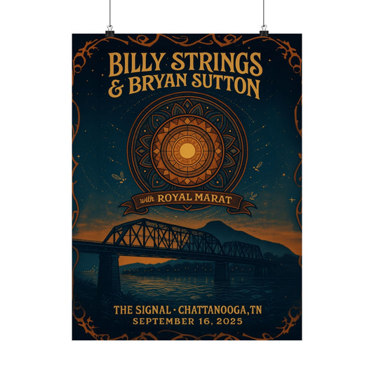 Billy Strings & Bryan Sutton Chattanooga | The Signal | September 16,2025 | Concert Poster
