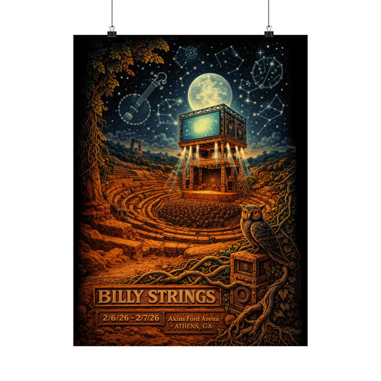 Billy Strings | 2/6/26 - 2/7/26 | Athens, GA | Concert Poster  | V2