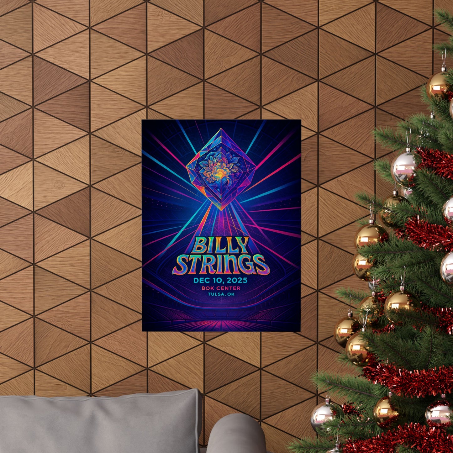 Billy Strings Tulsa OK | BOK Center | December 10, 2025 | Concert Poster | Variant 1