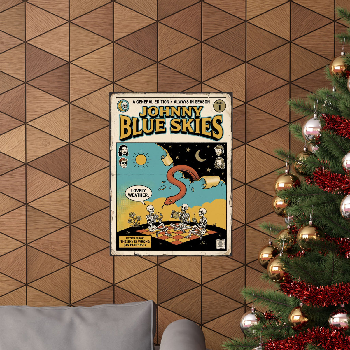 Johnny Blue Skies | The Sky Is Wrong | Band Print