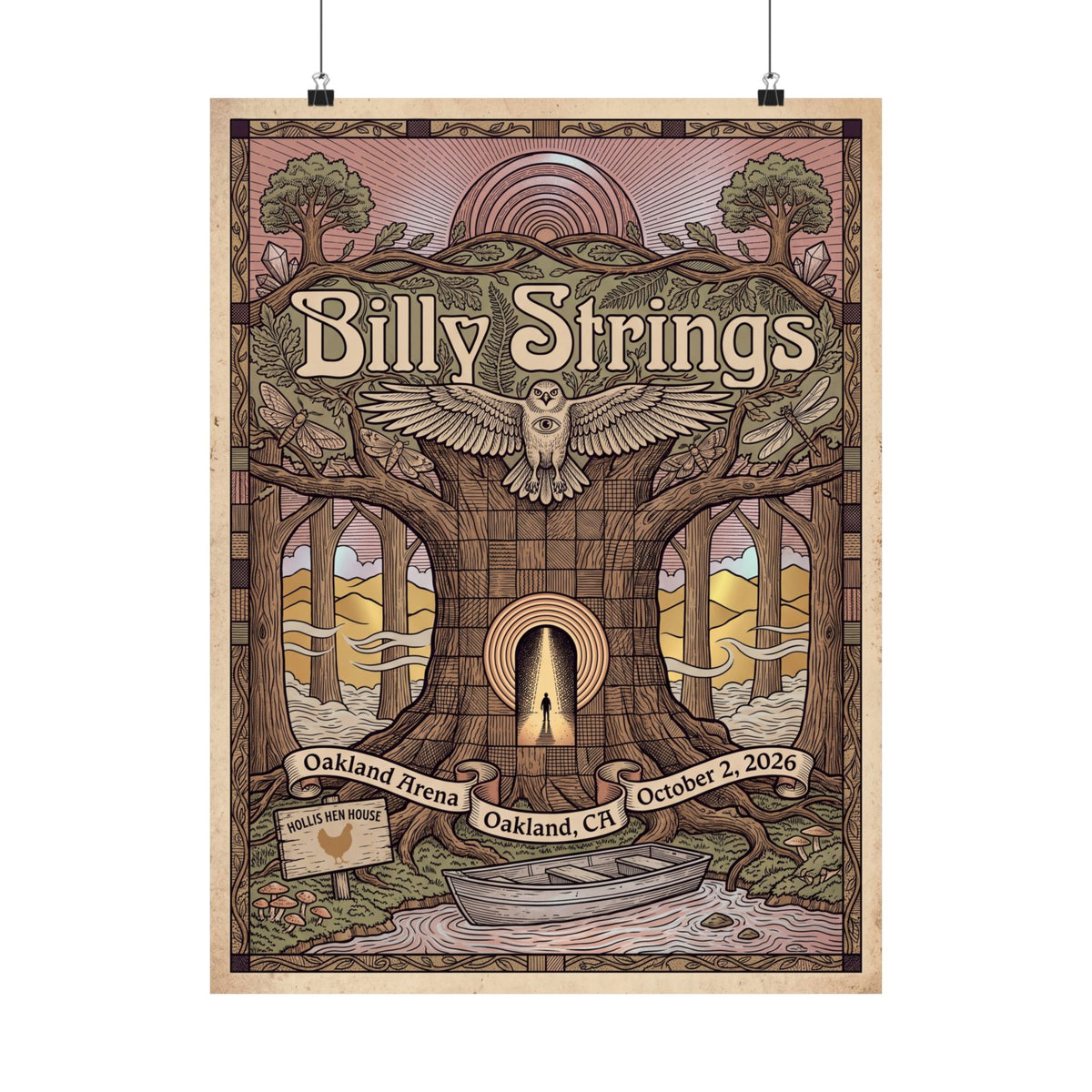 Billy Strings | October 2, 2026 | Oakland, CA | Concert Poster