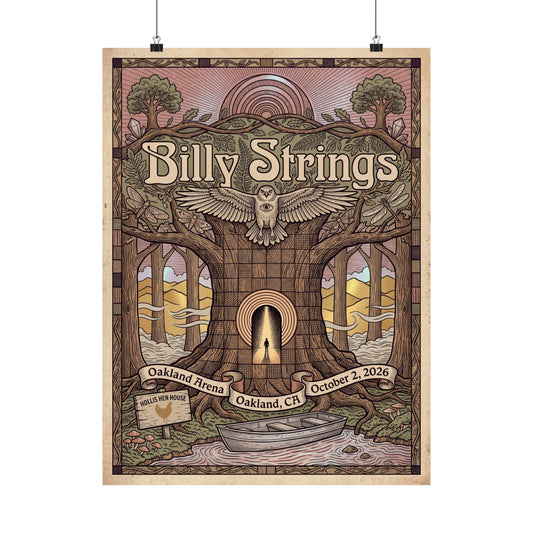 Billy Strings | October 2, 2026 | Oakland, CA | Concert Poster