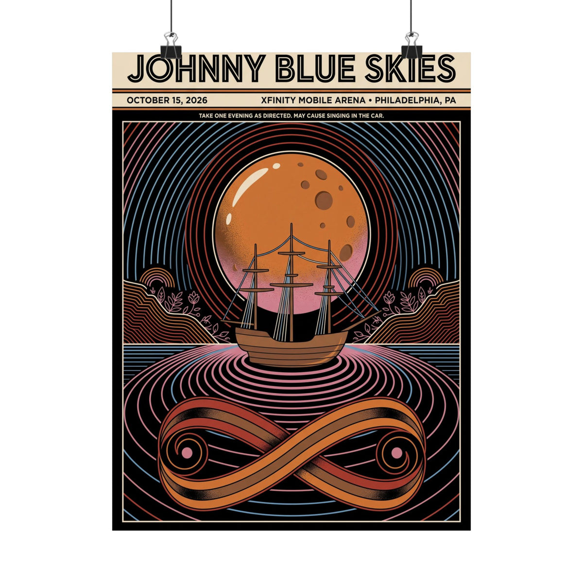 Johnny Blue Skies | October 15, 2026 | Philadelphia, PA | Concert Poster