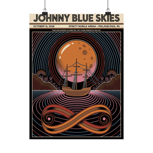 Johnny Blue Skies | October 15, 2026 | Philadelphia, PA | Concert Poster