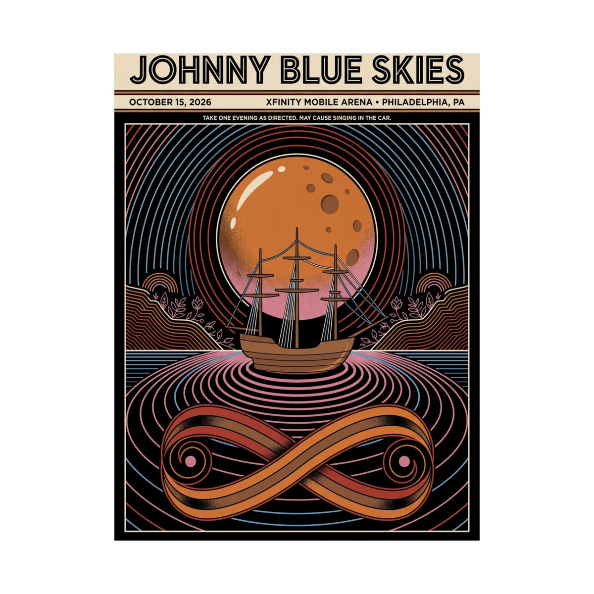 Johnny Blue Skies | October 15, 2026 | Philadelphia, PA | Concert Poster