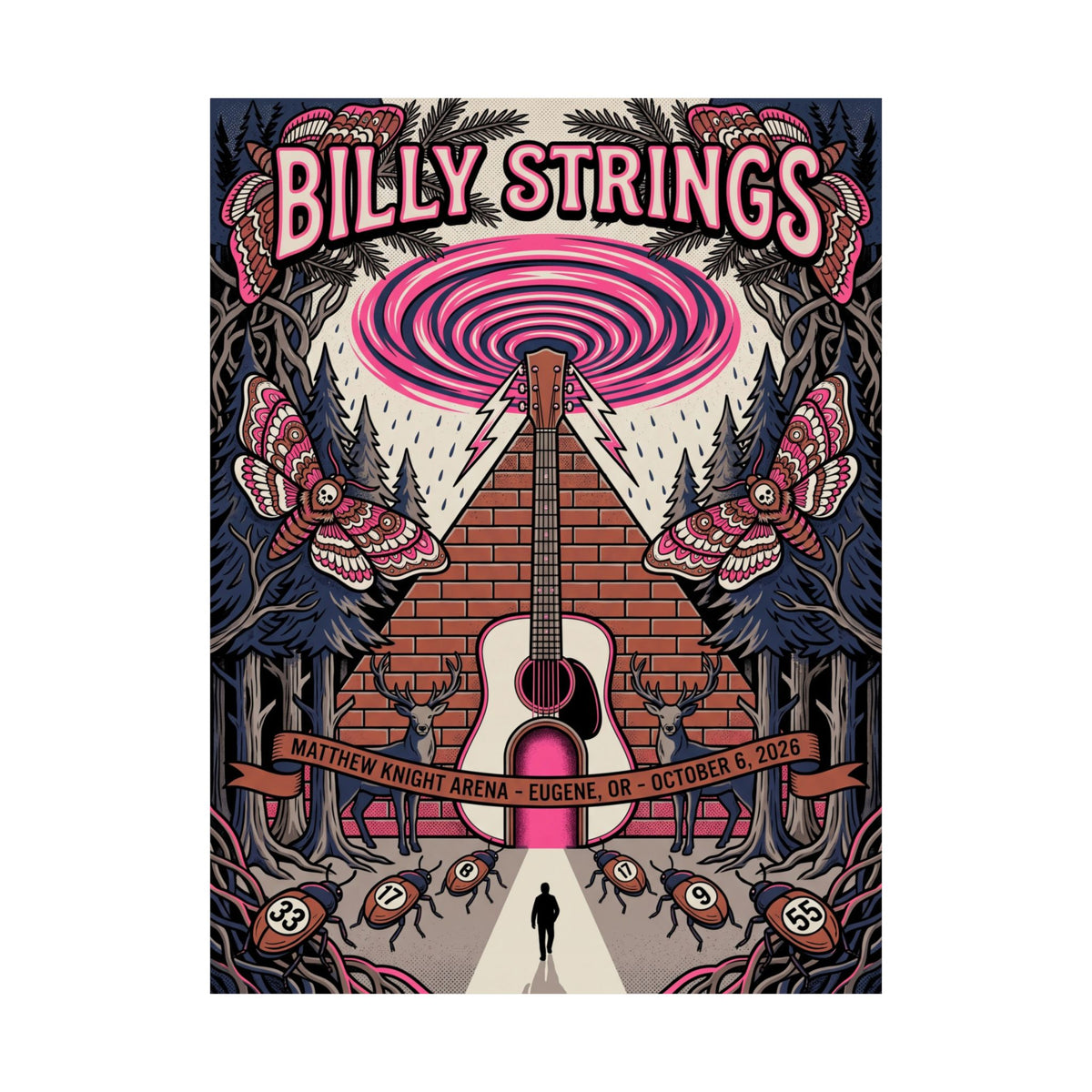 Billy Strings | October 6, 2026 | Eugene, OR | Concert Poster