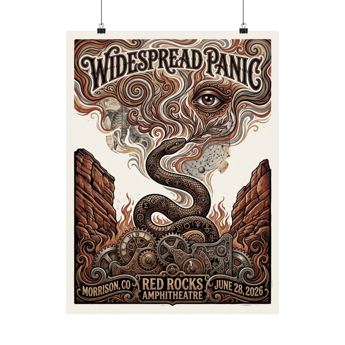 Widespread Panic | 06/28/26 | Morrison, CO | Concert Poster