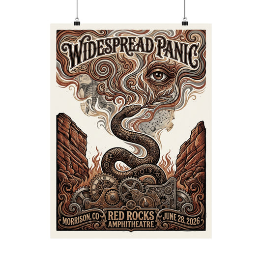 Widespread Panic | 06/28/26 | Morrison, CO | Concert Poster