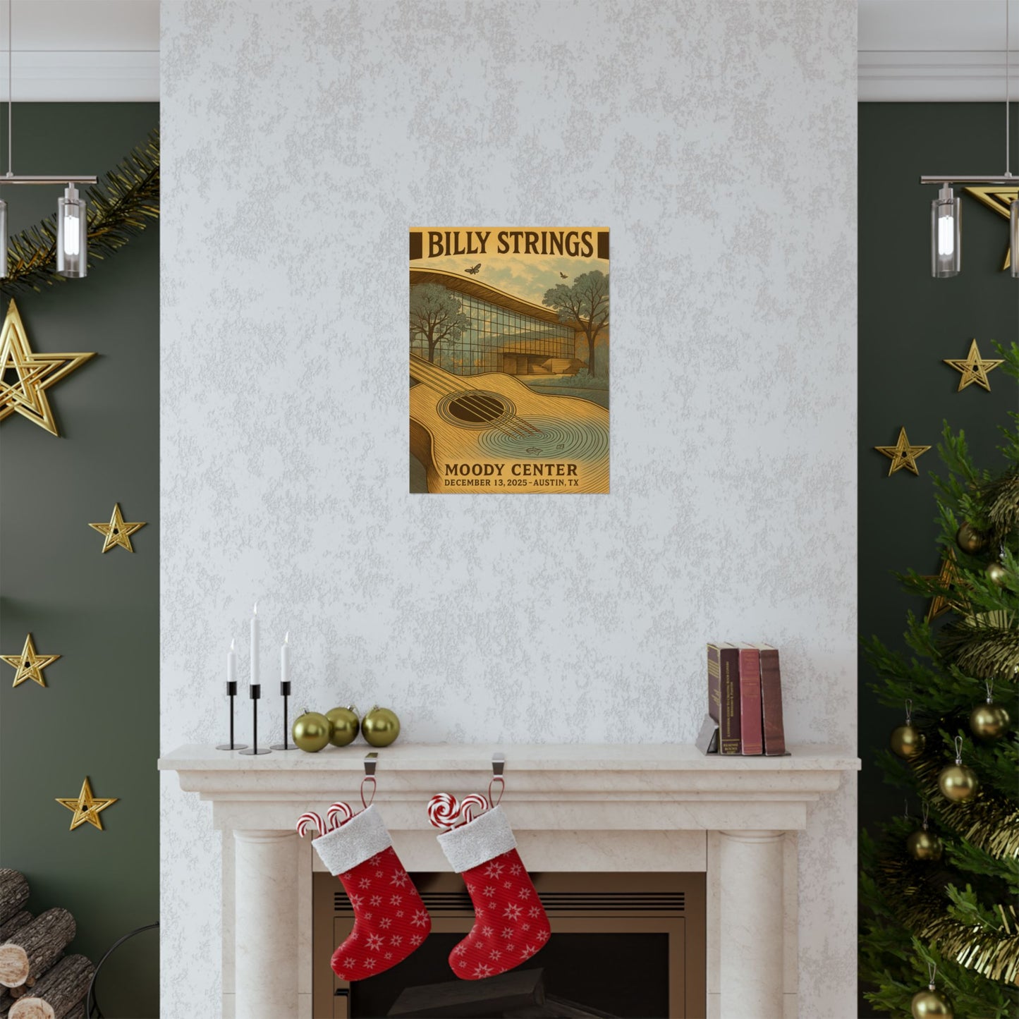 Billy Strings  Austin, TX | December 13, 2025| Moody Center | Concert Poster | Variant 1