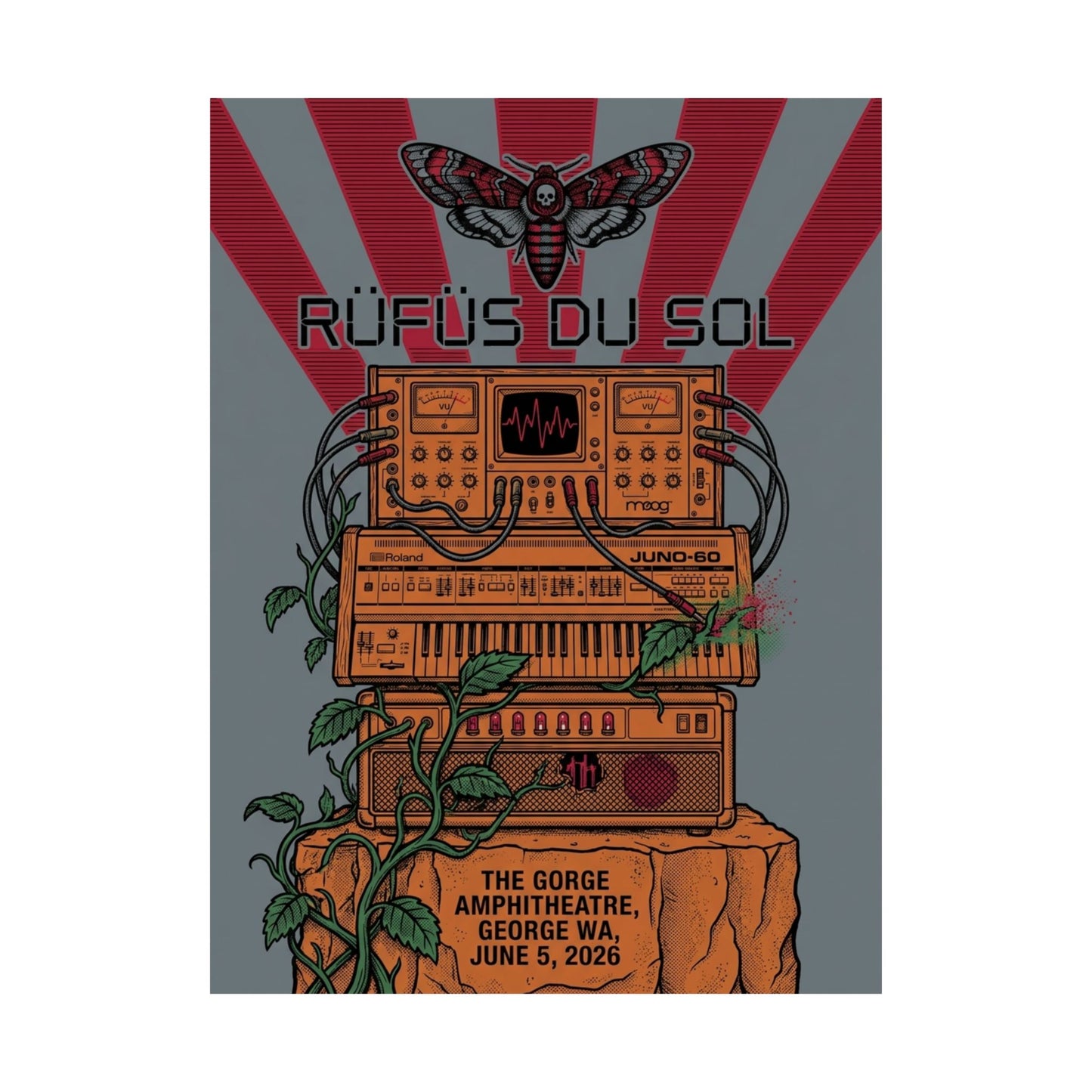 Rüfüs Du Sol | June 5, 2026 | George, WA | Concert Poster
