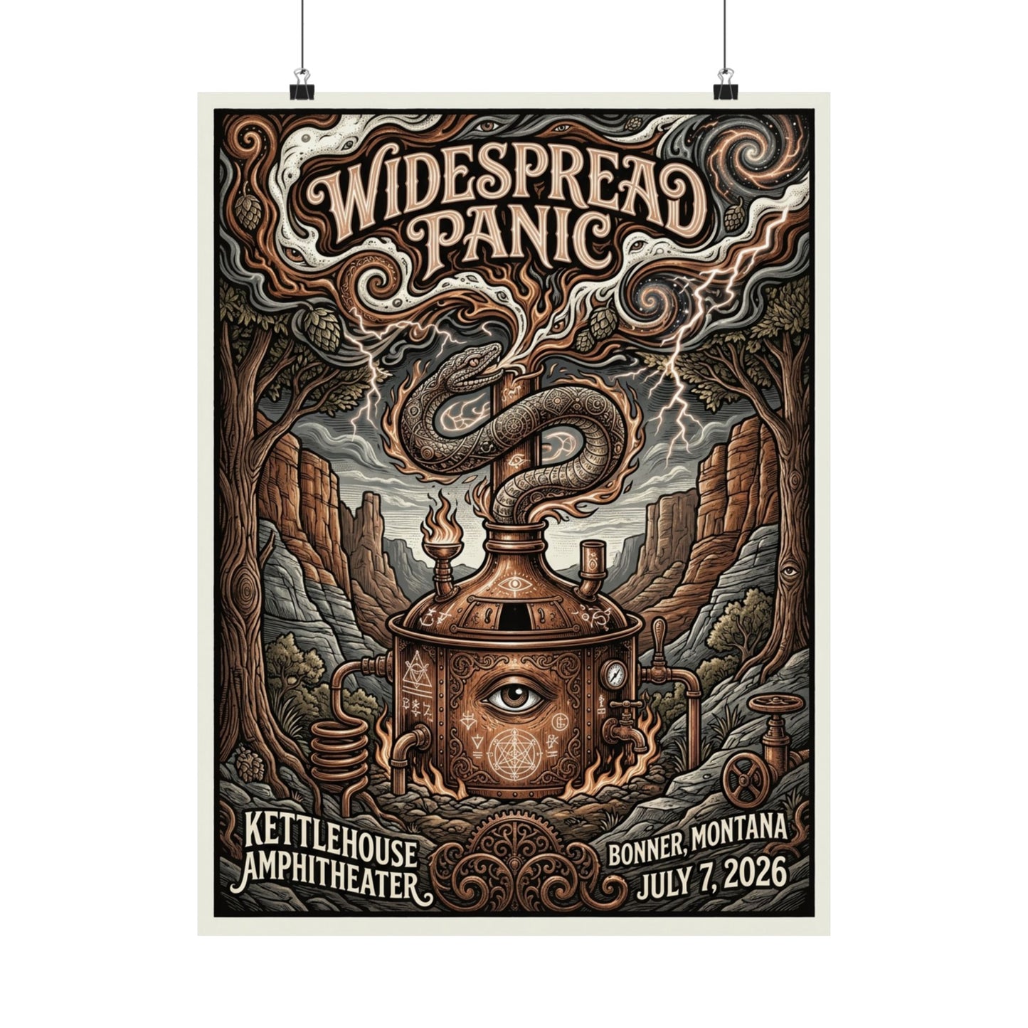 Widespread Panic | 07/07/26 | Bonner, MT | Concert Poster