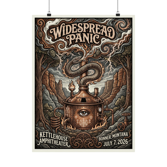 Widespread Panic | 07/07/26 | Bonner, MT | Concert Poster