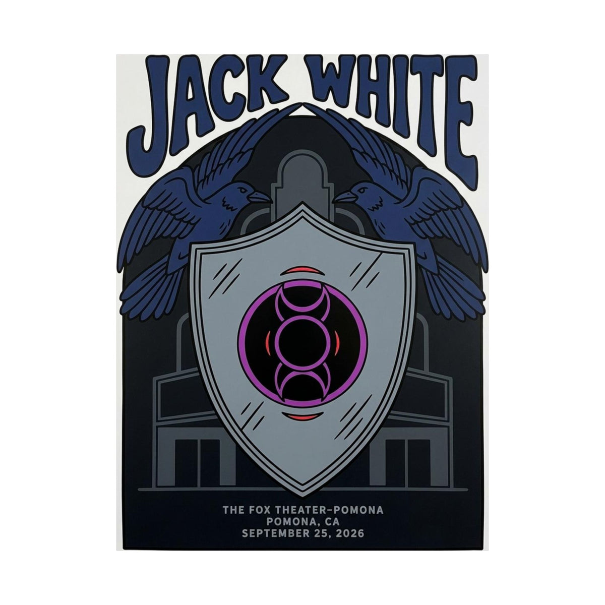 Jack White | September 25, 2026 | Pomona, CA | Concert Poster