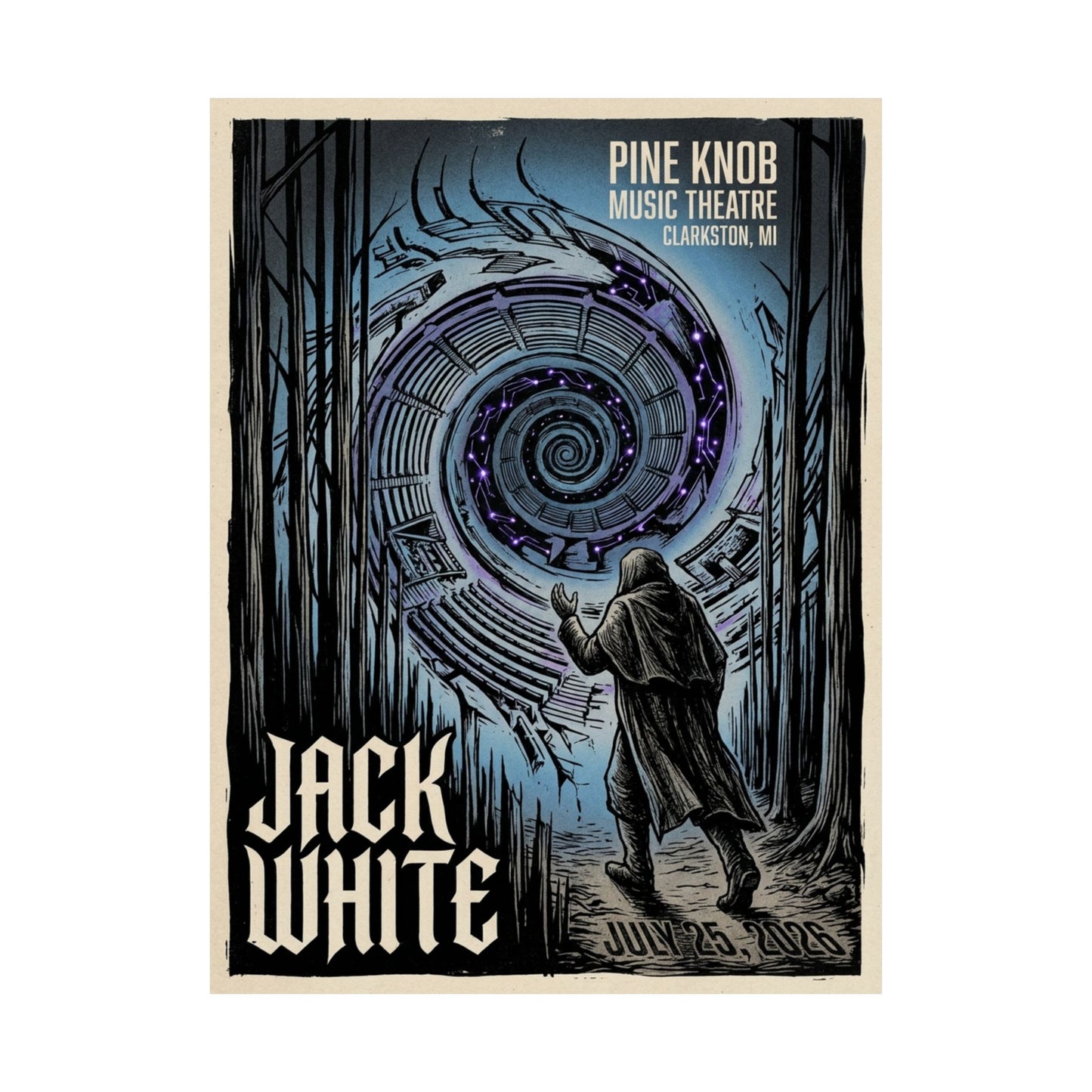 Jack White | July 25, 2026 | Clarkston, MI | Concert Poster