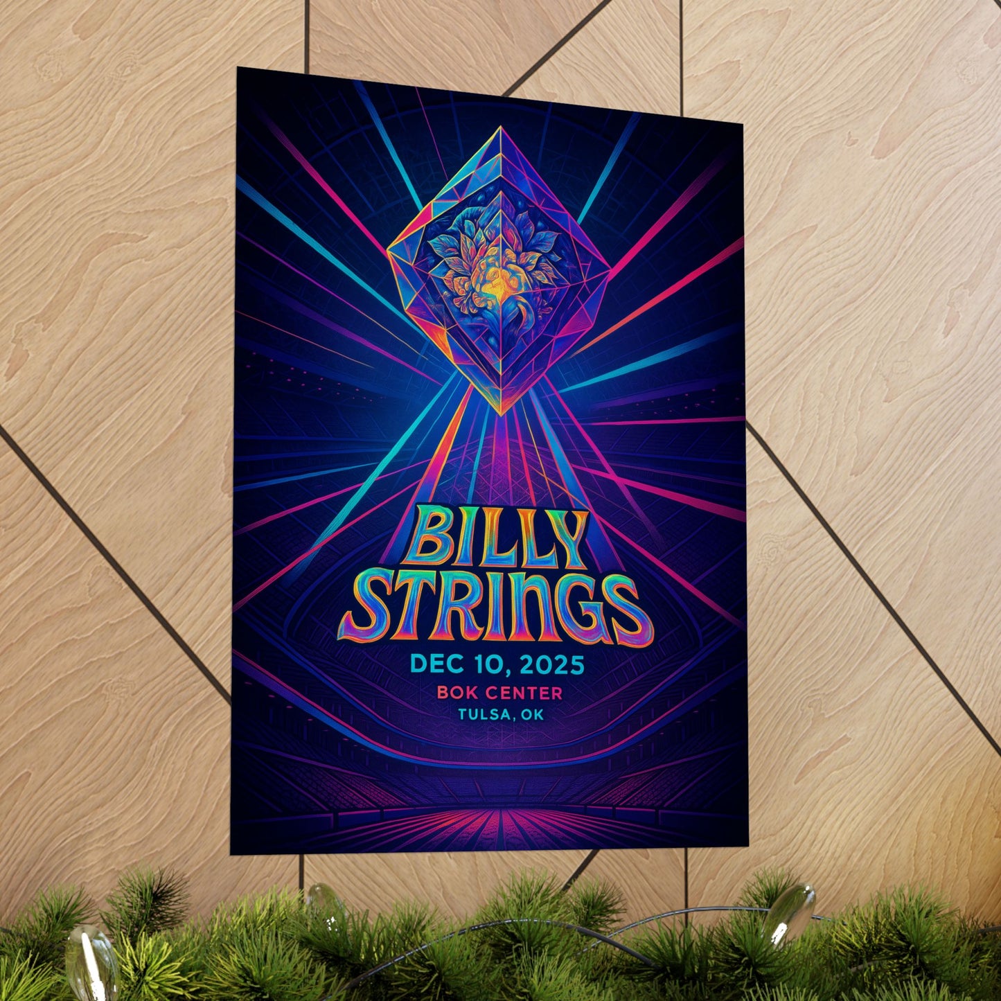 Billy Strings Tulsa OK | BOK Center | December 10, 2025 | Concert Poster | Variant 1