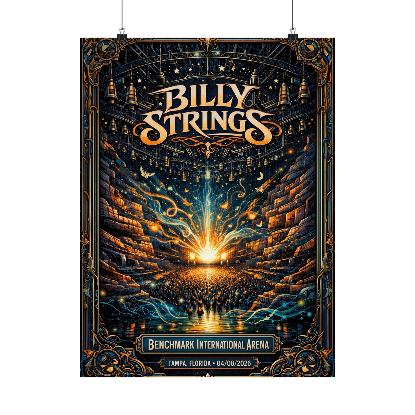 Billy Strings | 04/08/2026 | Tampa, FL | Concert Poster  | V1