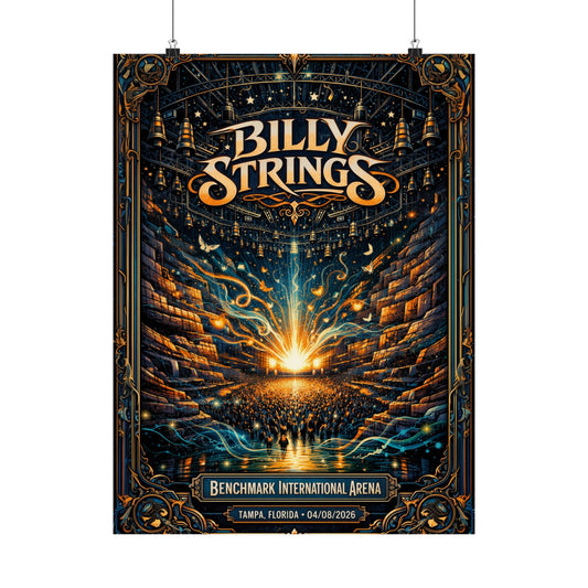 Billy Strings | 04/08/2026 | Tampa, FL | Concert Poster  | V1
