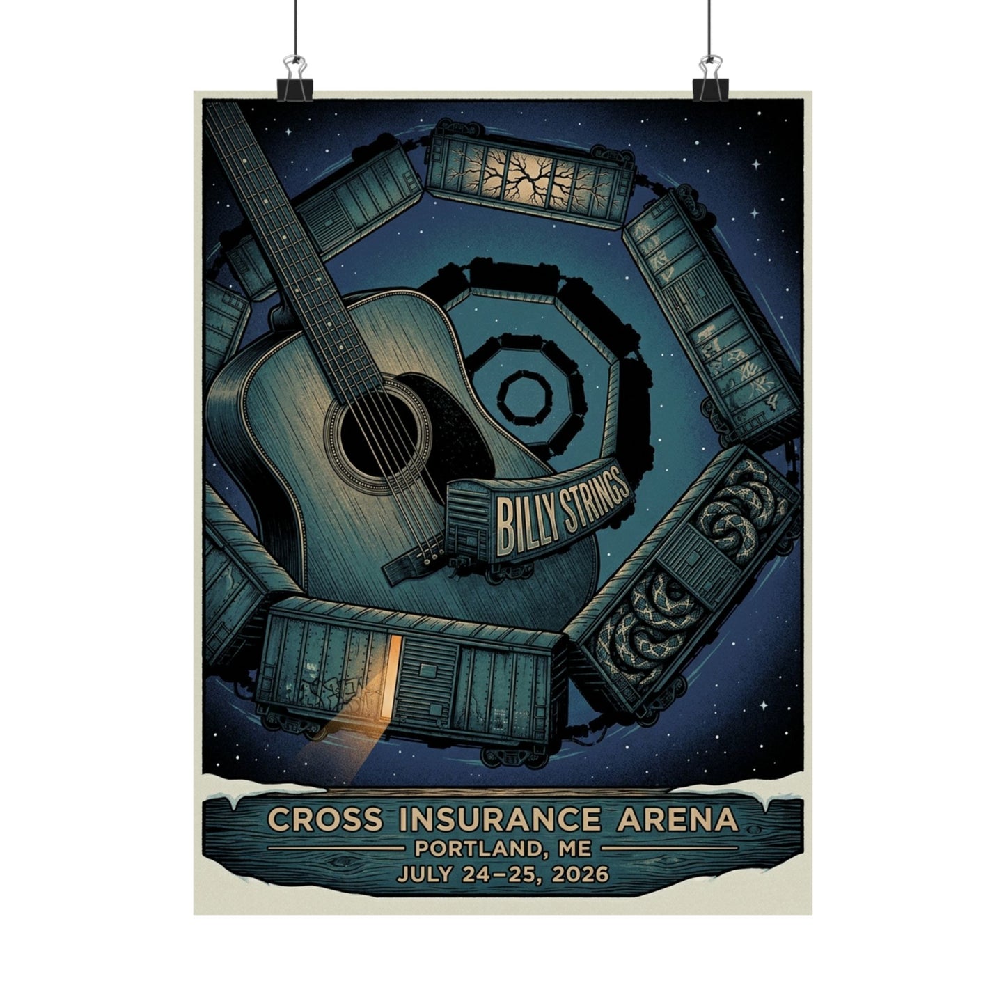 Billy Strings | July 24–25, 2026 | Portland, ME | Concert Poster