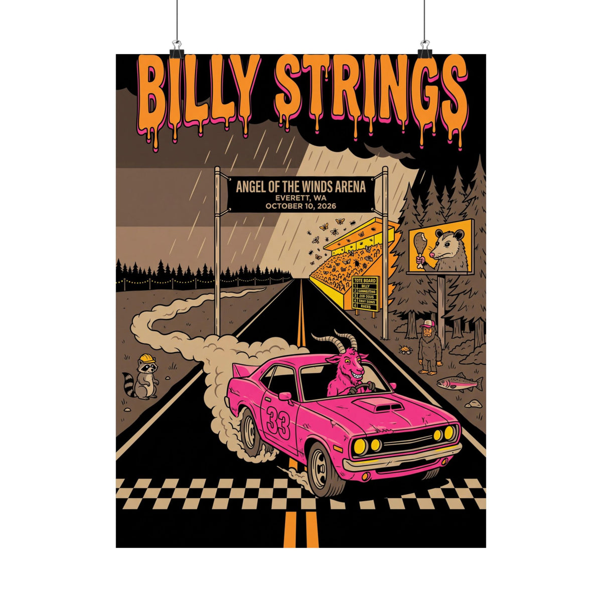 Billy Strings | October 10, 2026 | Everett, WA | Concert Poster