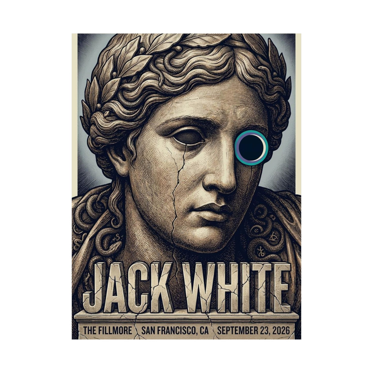 Jack White | September 23, 2026 | San Francisco, CA | Concert Poster