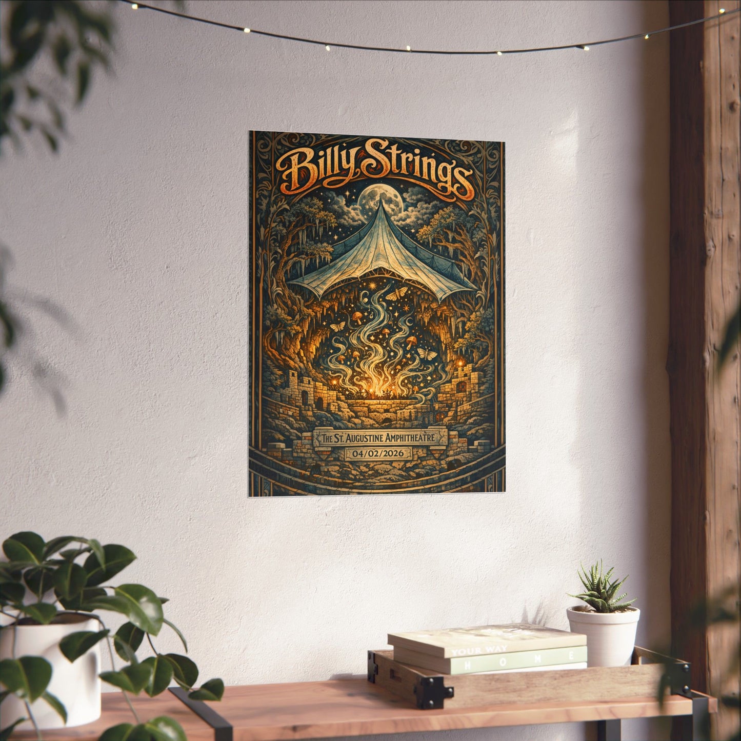 Billy Strings | 04/02/2026 | St. Augustine, FL | Concert Poster  | N1