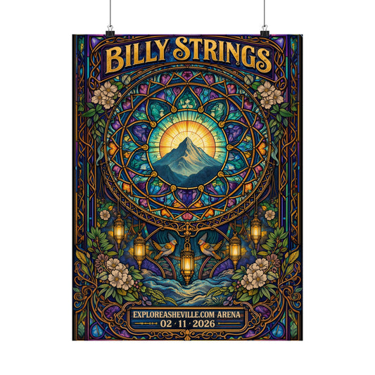Billy Strings | 02/11/2026 | Asheville, NC | Concert Poster  | N3