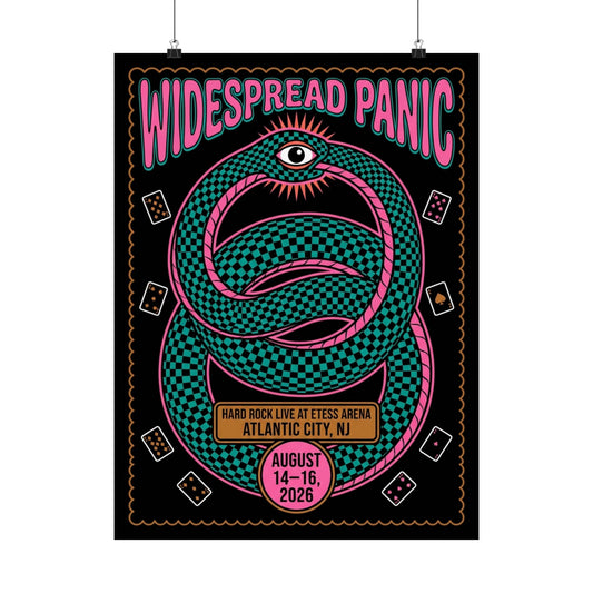 Widespread Panic | August 14–16, 2026 | Atlantic City, NJ | Concert Poster V3
