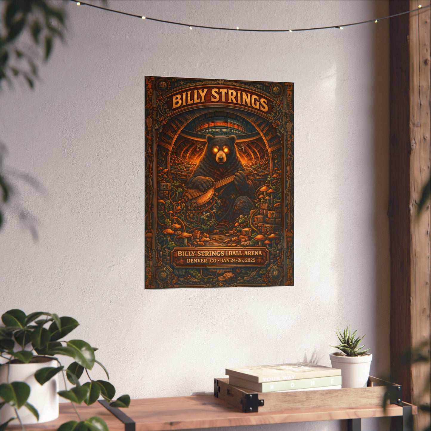 Billy Strings | 1/24/25 - 1/26/25 | Denver, CO | Concert Poster  | V1