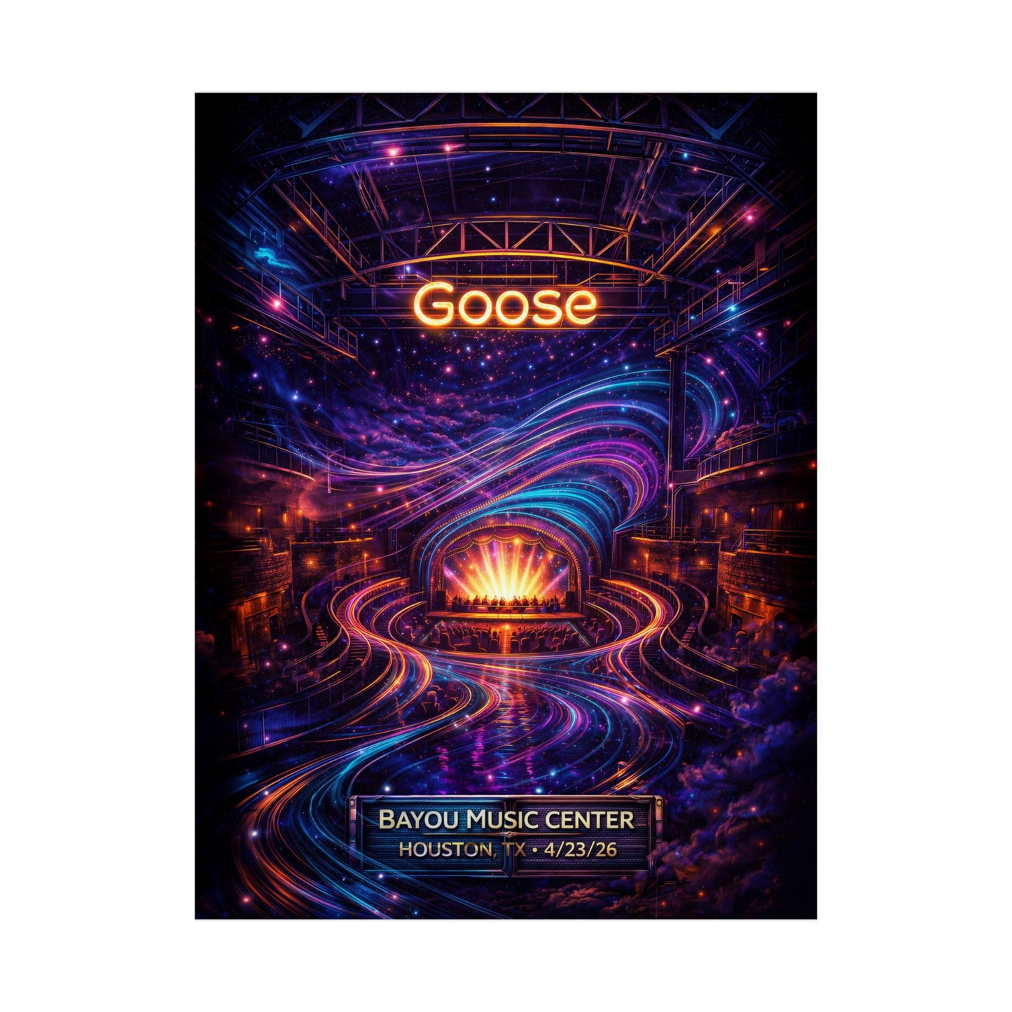 Goose  | 4/23/26 | Houston, TX | Concert Poster  | V1