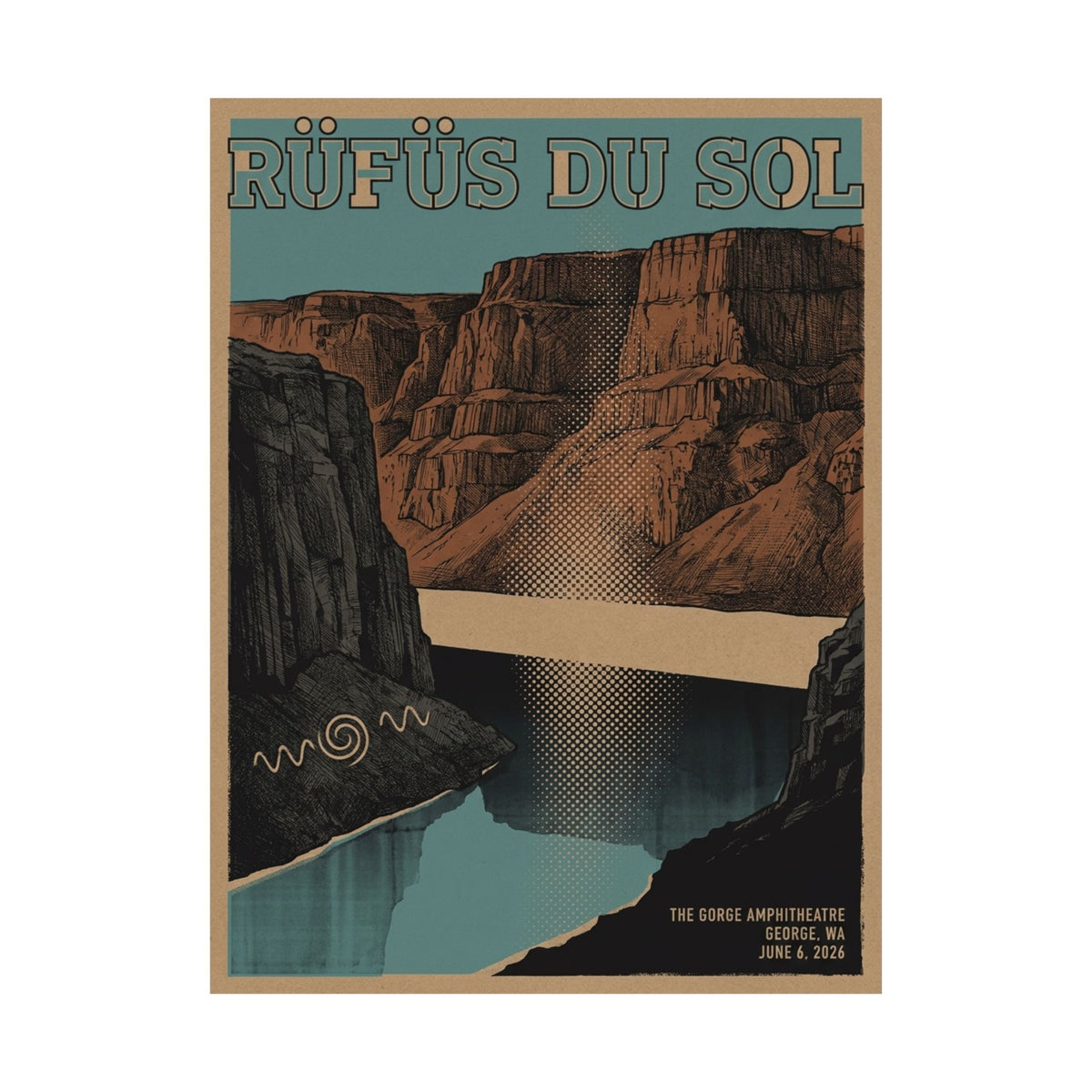 Rüfüs Du Sol | June 6, 2026 | George, WA | Concert Poster
