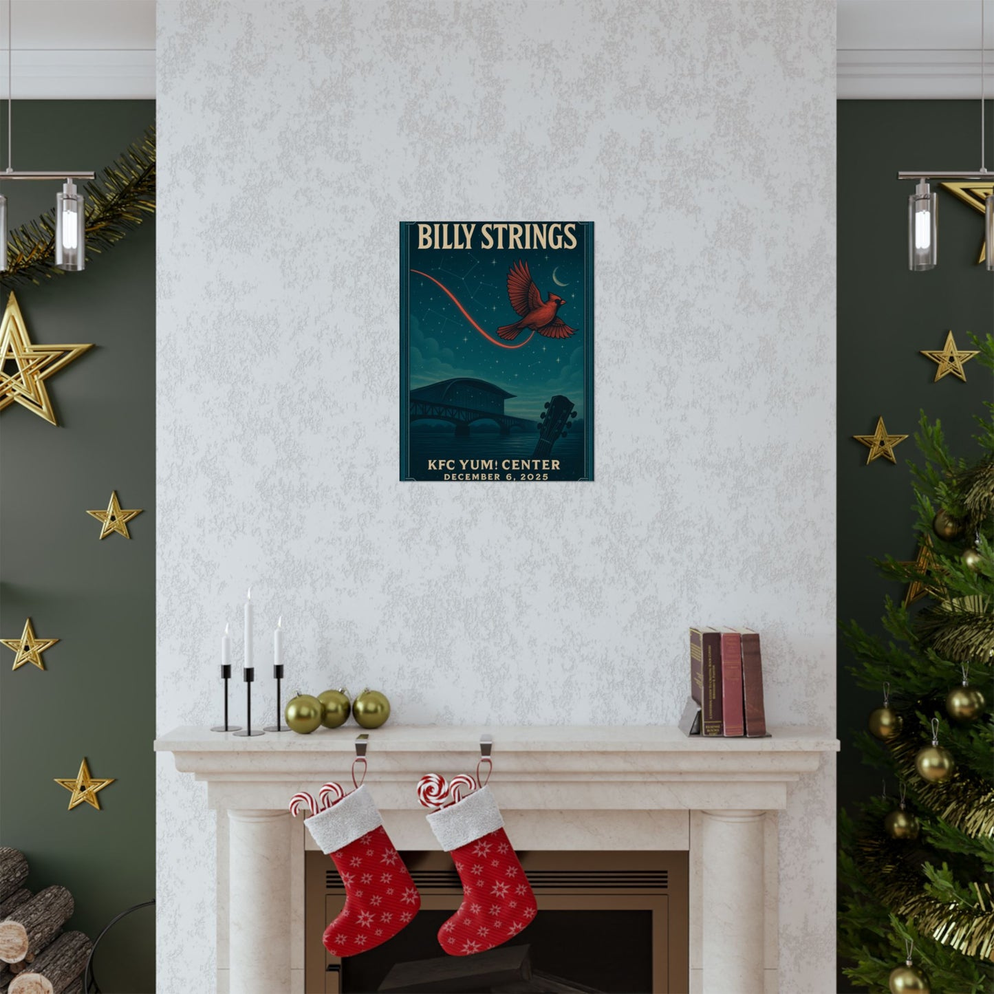 Billy Strings Louisville KY | Dec 6, 2025 | KFC Yum! | Concert Poster | Night 3