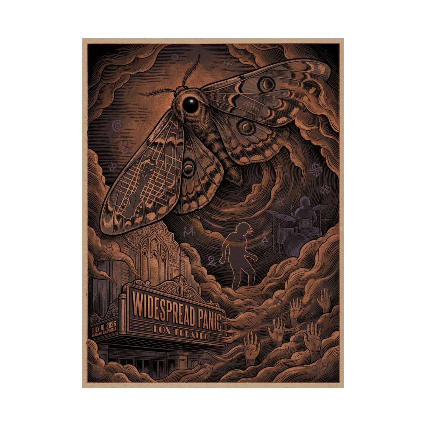 Widespread Panic | July 16, 2026 | Oakland, CA | Concert Poster