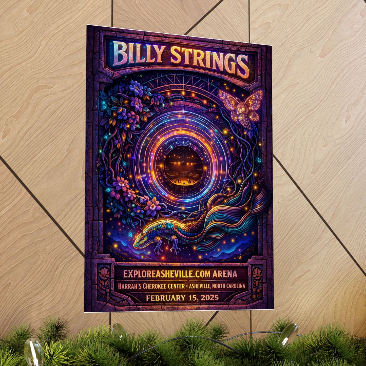 Billy Strings | 2/15/25 | Asheville, NC | Concert Poster  | N4