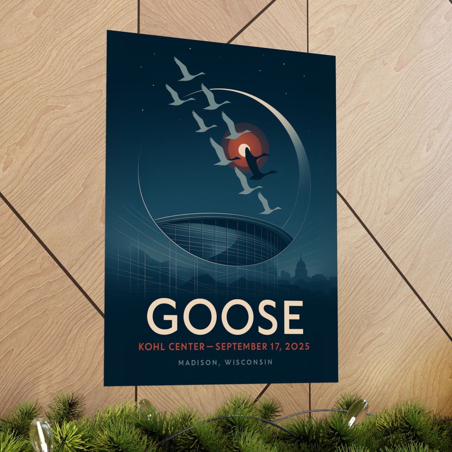 Goose Kohl Center Madison WI | September 17, 2025 | Limited Edition Fan-Made Concert Poster Version 1