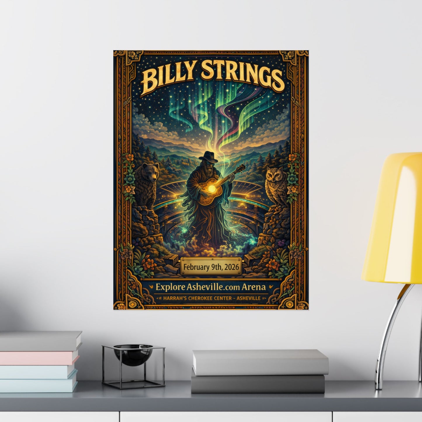 Billy Strings | 02/09/2026 | Asheville, NC | Concert Poster | N1