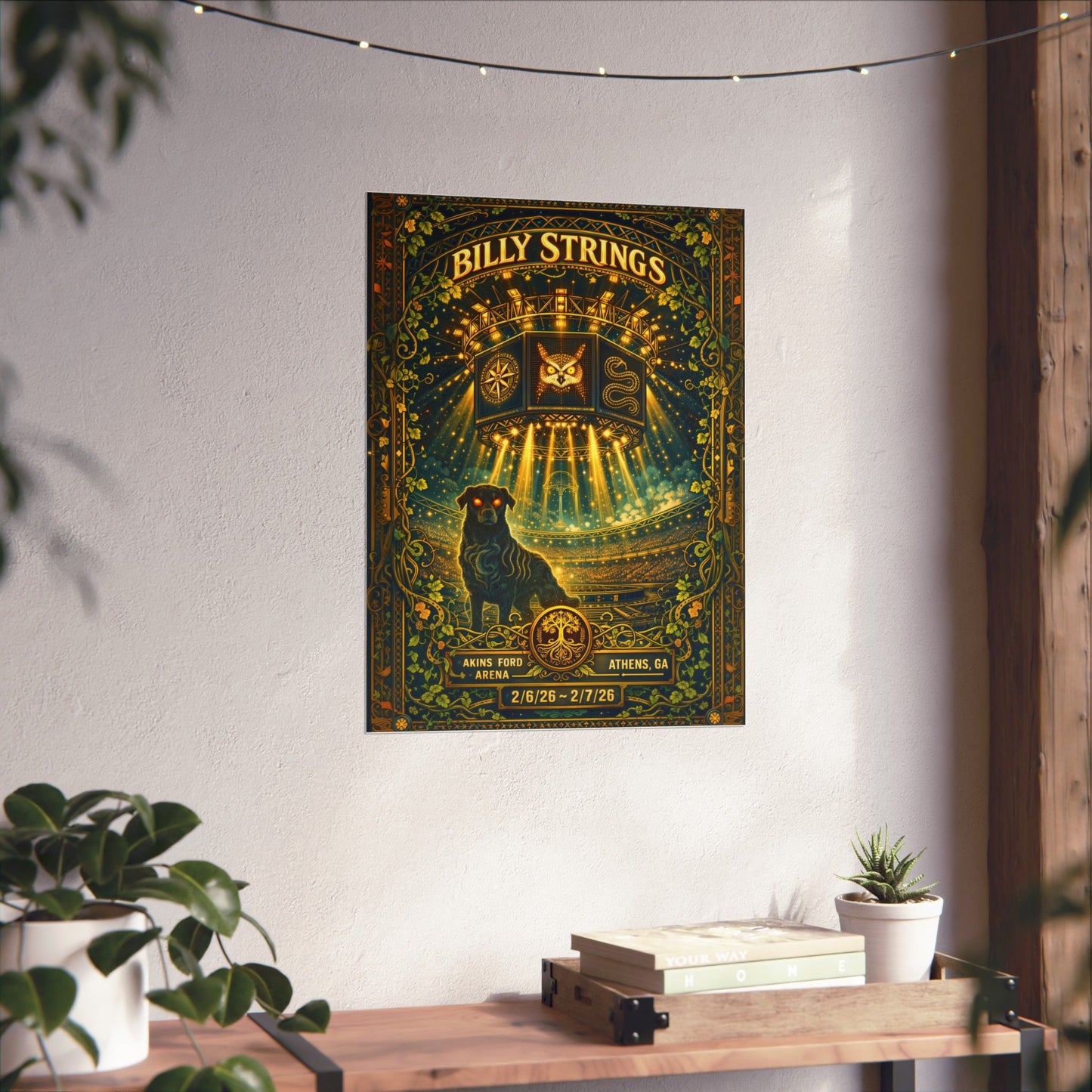 Billy Strings | 2/6/26 - 2/7/26 | Athens, GA | Concert Poster  | V1
