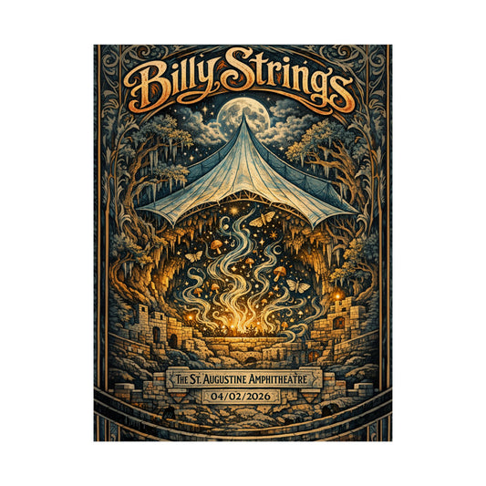 Billy Strings | 04/02/2026 | St. Augustine, FL | Concert Poster  | N1