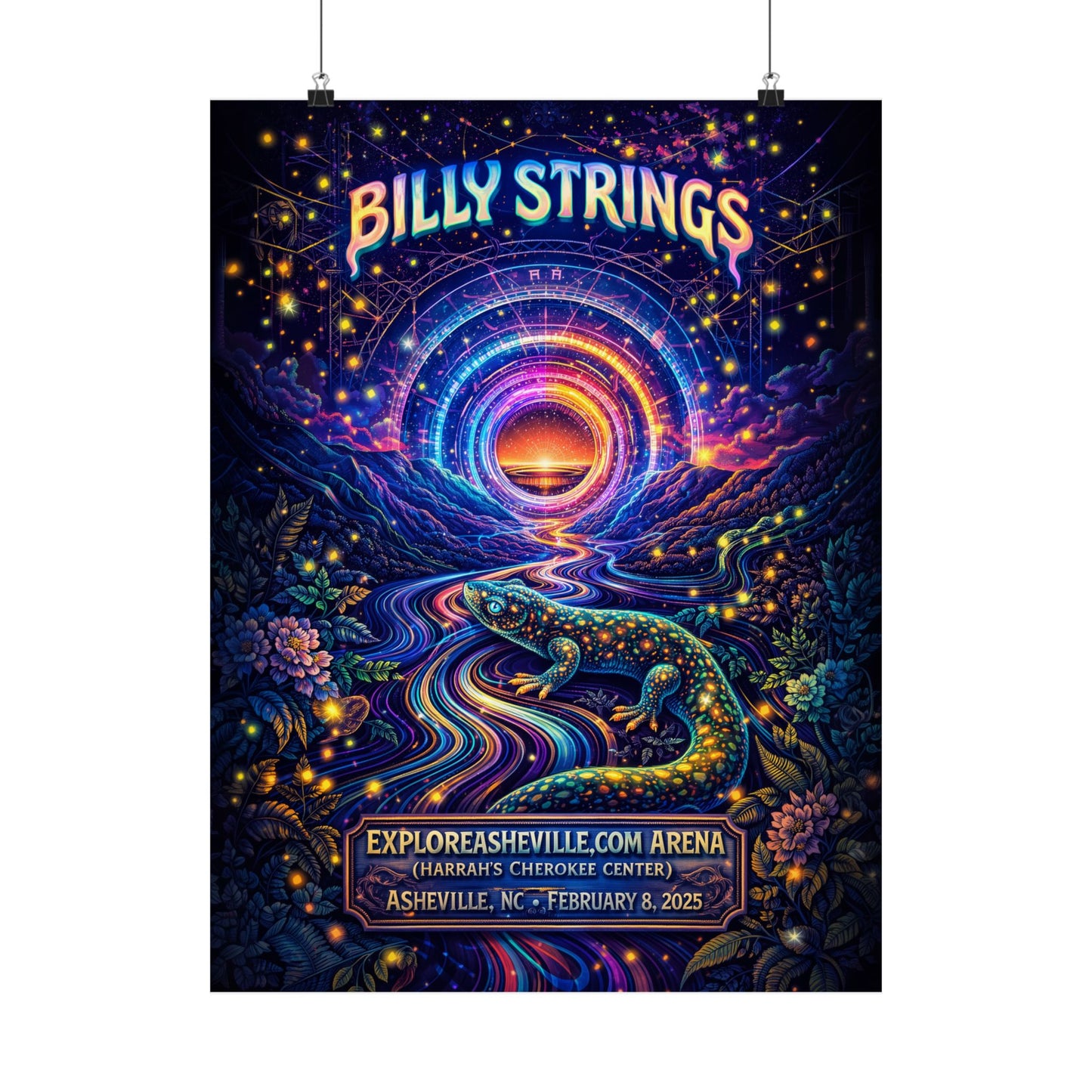 Billy Strings | 2/8/25 | Asheville, NC | Concert Poster  | N2