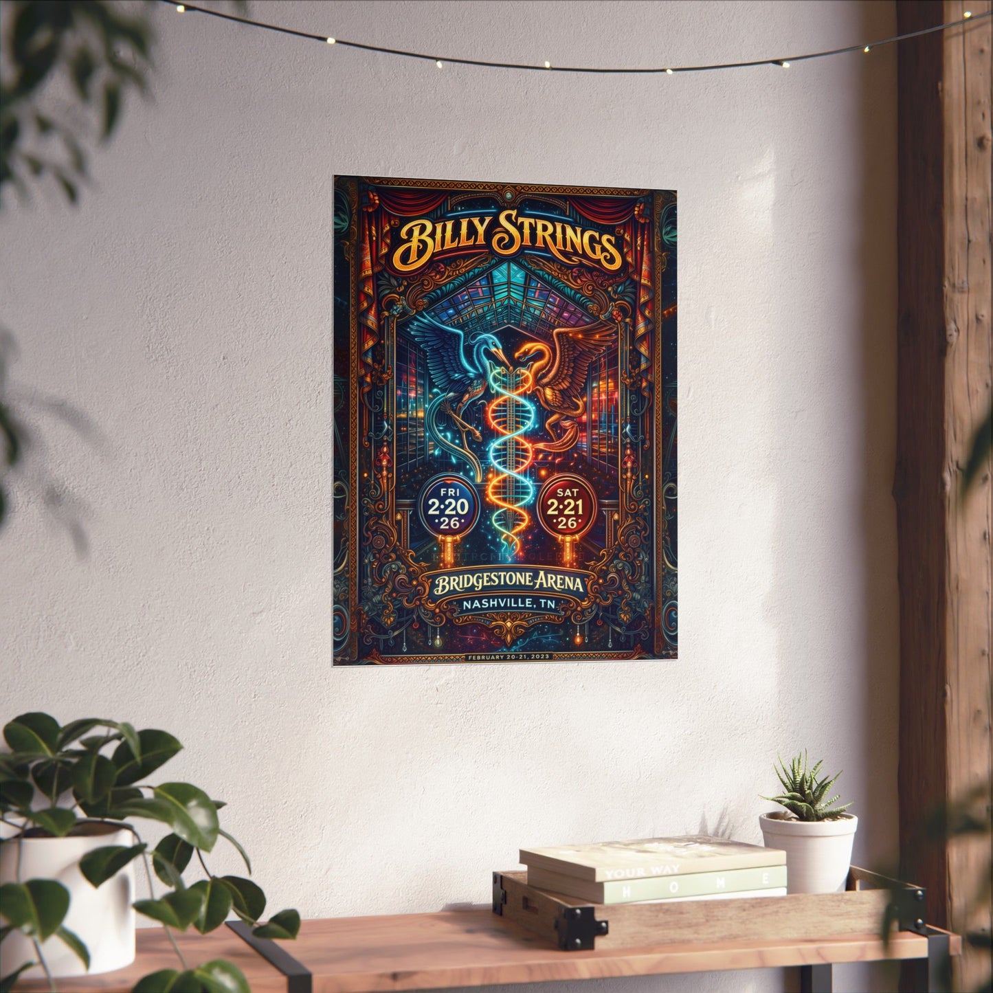 Billy Strings | 2/20/26 - 2/21/26 | Nashville, TN | Concert Poster  | V1