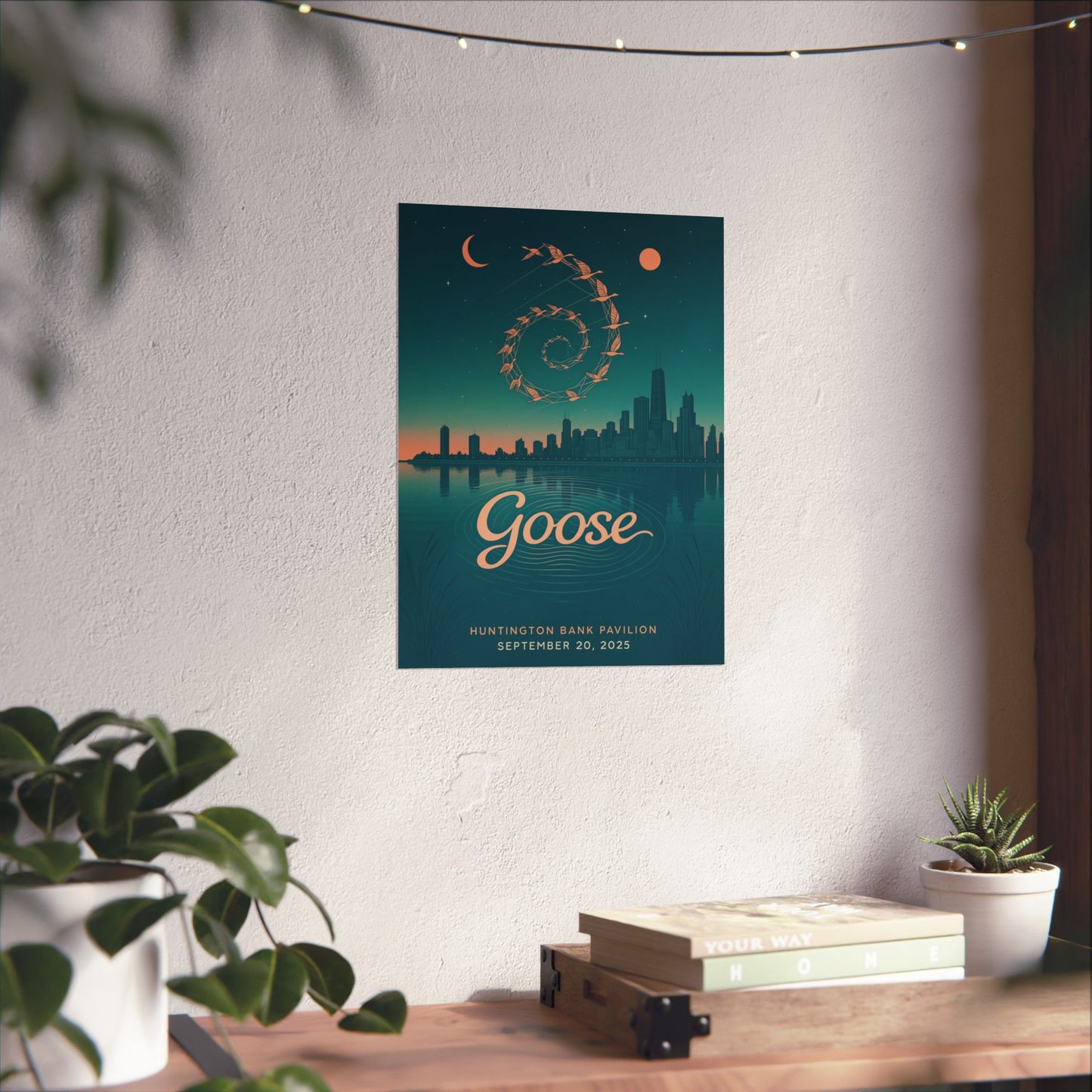 Goose Chicago Concert Poster | September 20, 2025 | Huntington Bank Pavilion | Variant 1